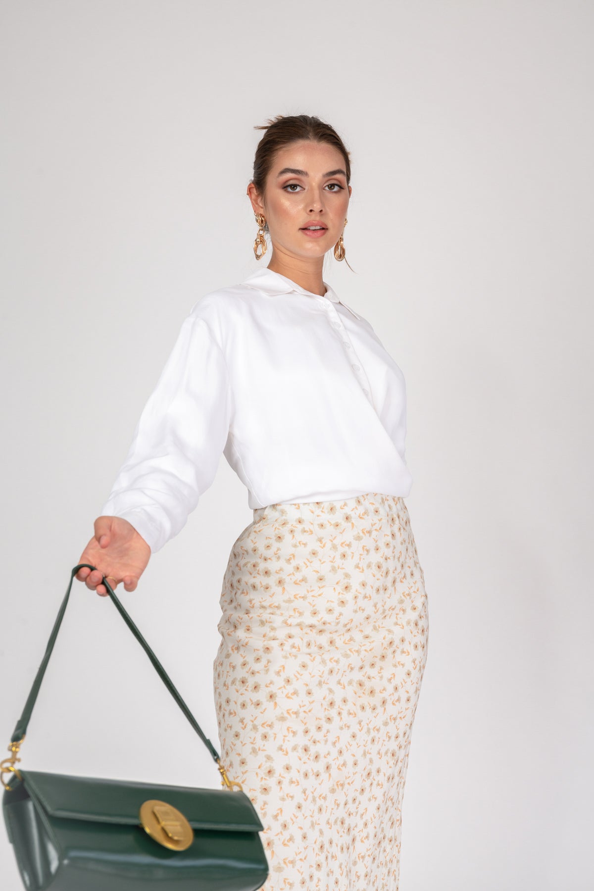 'Own it' Floral Skirt - Cosmo Print