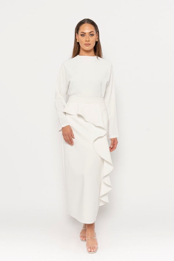 Iman frill skirt